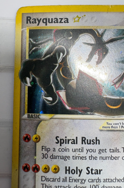 Gold Star Rayquaza 2005 EX Deoxys Holo 107/107 DAMAGED🔥 - Image 3