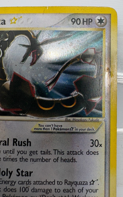 Gold Star Rayquaza 2005 EX Deoxys Holo 107/107 DAMAGED🔥 - Image 4