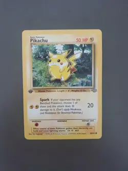 Pokemon TCG Pikachu Jungle 60/64 Regular 1st Edition Common Red Cheeks - Image 1