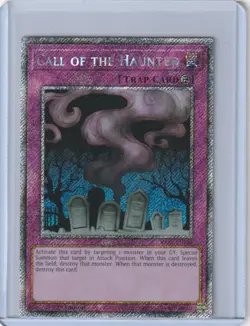 Yugioh RA03-EN108 Call of the Haunted - Platinum Secret Rare 1st Edition - Image 1