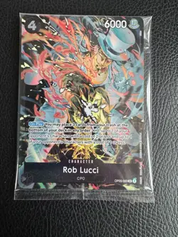 OP05-093 Rob Lucci UP Alt Art English One Piece Card (Illustration Box) - Image 1
