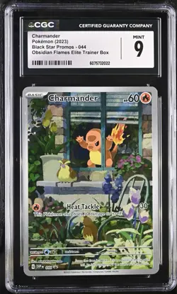 Charmander 044 Sv: Scarlet & Violet Promo Cards Holo CGC 9 - Image 1