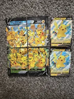 Pokemon Pikachu Card Lot Including Rare V Union Cards - Image 1
