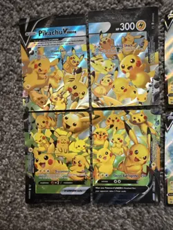 Pokemon Pikachu Card Lot Including Rare V Union Cards - Image 2