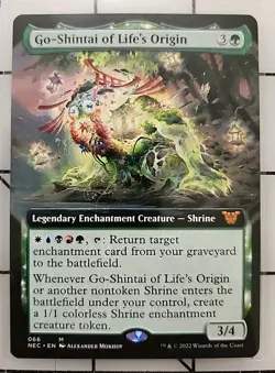MTG 1x Go-Shintai of Life's Origin Kamigawa: Neon Dynasty Extended Art - Image 1