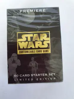 STAR WARS CCG PREMIERE BLACK BORDER SEALED STARTER DECK OF 60 CARDS 1995 - Image 1