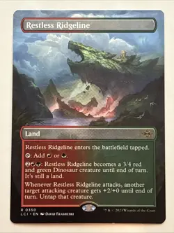MTG The Lost Caverns of Ixalan Restless Ridgeline Borderless 0350 NM Rare - Image 1