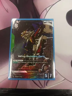 Wing Gundam Zero GD01-024 LR+ Alt Art GUNDAM TCG CARD ENGLISH NEWTYPE RISING - Image 1