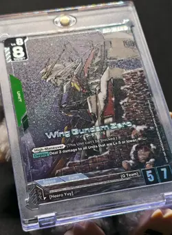 Gundam Card Wing Gundam Zero G001-024 (LR+) Newtype Rising TCG Gundam Wing - Image 3