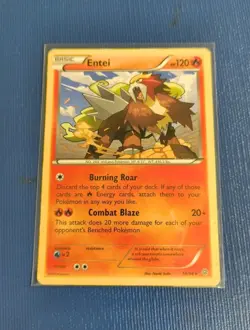 Pokemon TCG Card 2015 Entei #14/98 Ancient Origins Rare Nintendo Lightly Played - Image 1