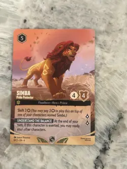 Disney Lorcana Challenge Bologna Simba Non Foil Promo Card 8/C2 EN 6 Non Foil - Image 1