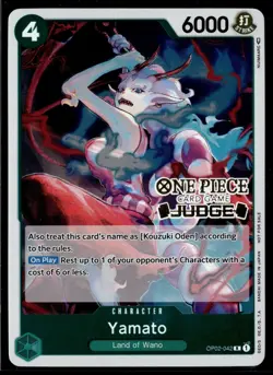 Yamato OP02-042 R Foil Judge Pack Promo English One Piece Card Game (LP) - Image 1