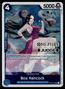Boa Hancock OP02-059 SEC Foil Judge Pack Vol 1 English One Piece Card Game (LP) - Image 1