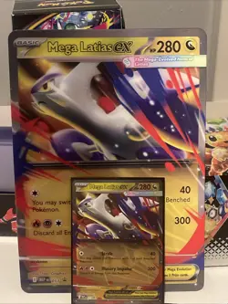 Mega Latias ex - MEP 011 - Mega Evolutions Black Star Promo Pokemon Card - NM - Image 1
