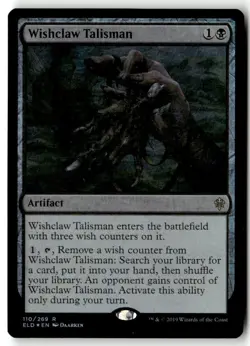 MTG Foil Wishclaw Talisman - ELD Moderately Played English - Image 1