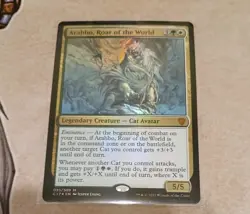 Arahbo, Roar of the World FOIL Commander 2017 NM MTG - Image 1