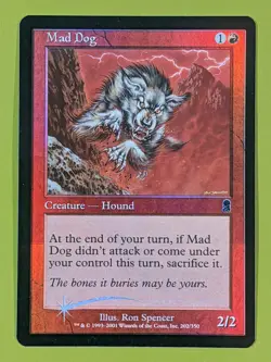 TWO TONE FOIL Mad Dog x1 Odyssey 1x MTG Magic the Gathering - Image 1