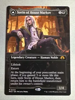 MTG / Sorin of House Markov / MH3 / #444 / Regular (Borderless) / Mythic / NM - Image 1