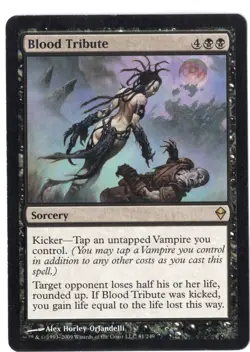 MTG Magic - Blood Tribute 2x- Zendikar - Rare - LP - Image 1
