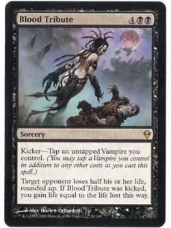 MTG Magic - Blood Tribute 2x- Zendikar - Rare - LP - Image 3