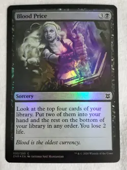 Blood Price 93 Zendikar Rising Foil MTG: Magic the Gathering - Image 1