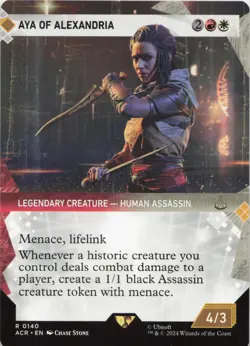 Aya of Alexandria (Showcase) R Universes Beyond: Assassin's Creed 140 - LP MTG - Image 1