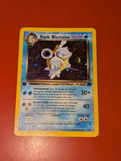 Dark Blastoise Pokemon Team Rocket Holo Rare NM 3/82 Pokemon 2000 Vintage - Image 4