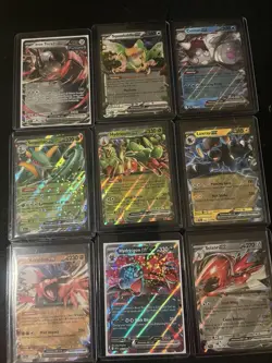 Pokemon Card Set of 9 English EX Double Rare Cards - Image 1