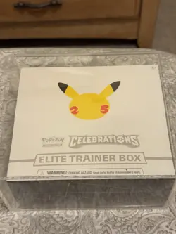 NEW & SEALED Pokemon 25th Anniversary Celebrations ETB W/ Case - Image 1