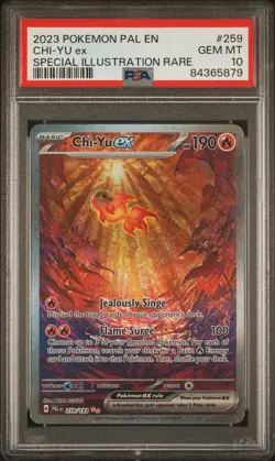 2023 POKEMON PAL EN-PALDEA EVOLVED SPECIAL ILLUSTRATION RARE CHI-YU EX PSA 10 - Image 1
