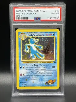 2000 Pokemon Gym Challenge Misty’s Golduck Holo NM-MT PSA 8 - Image 1