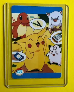 MEWTWO PIKACHU BLASTOISE Pocket Monster Vending Machine Prism Stickers Pokemon - Image 2