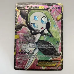 Pokemon Meloetta EX RC25/RC25 Full Art English BW Legendary Treasures Holo 2013 - Image 1
