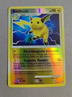 Raichu Lv.40 Reverse Holo | MP | DP Mysterious Treasures 15/123 | Pokemon - Image 1