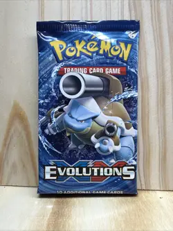 Pokemon XY Evolutions Booster Pack Blastoise Art Factory Sealed - Image 1
