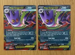 2x Mega Gengar Ex Phantasmal Flames 056/094 Pokemon TCG Playset Deck - Image 1