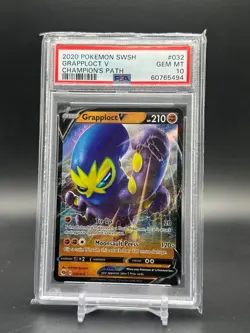 2020 Pokemon: GRAPPLOCT V 032/073 Champion's Path Ultra Gem Mint PSA 10 - Image 1