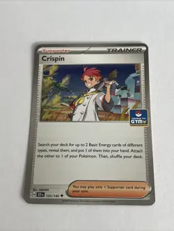 Pokemon Pokemon TCG GYM Promo - Crispin - 133/142 - NM - Stellar Crown - Image 1
