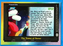 2000 Topps Pokemon TV Animation Edition The Tower of Terror EP22 Blue Topps Logo - Image 2