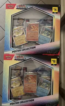 Prismatic Evolutions Poster Collection Pokemon TCG Factory Sealed (Lot Of 2) - Image 1
