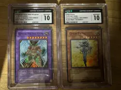 (2 Card Lot) Yugioh Graded 2006 EOJ-EN035 EOJ-En007 Super Rare CGC 10 GEM Mint - Image 1