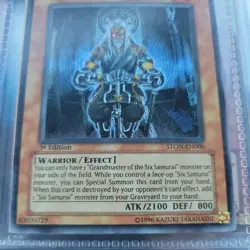 Grandmaster of the Six Samurai STON-EN000 Secret Rare 1st Edition LP 6196 - Image 4