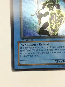 Yu-Gi-Oh! TCG Black Luster Soldier SYE-024 Ultra Rare 1st Edition MP - Image 5