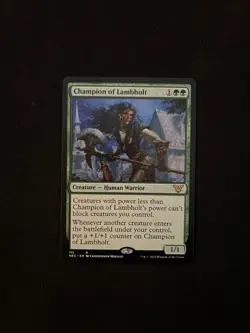 Champion of Lambholt [Kamigawa: Neon] Magic MTG Cards Near Mint - Image 1