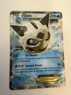 Pokemon TCG Glalie EX Card 34/162 XY: Breakthrough Holo - Image 1