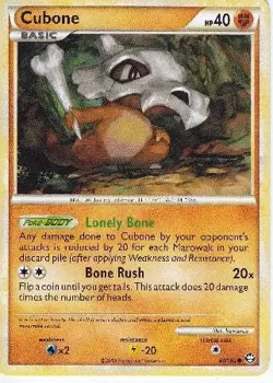 Pokemon Card HS Triumphant Cubone Common 60/102 - Image 1