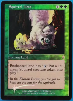 Squirrel Nest FOIL Odyssey PLD Green Uncommon MAGIC CARD (ID# 491096) ABUGames - Image 1