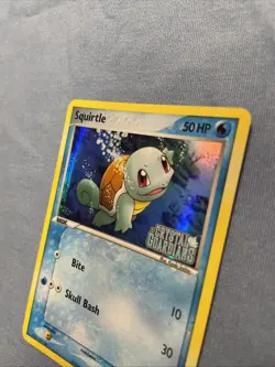Pokemon TCG Squirtle Card 63/100 EX Crystal Guardians Reverse Holo Stamped LP - Image 4