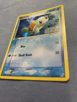Pokemon TCG Squirtle Card 63/100 EX Crystal Guardians Reverse Holo Stamped LP - Image 5