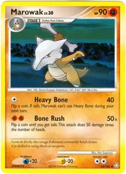 Pokemon Legends Awakened Uncommon Card - Marowak 63/146 - Image 1